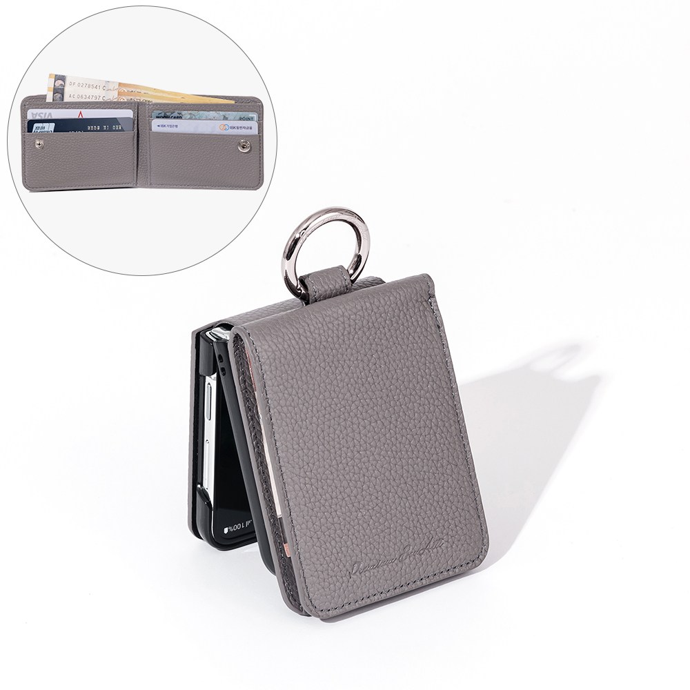 본아띠 다빈치 천연소가죽 토고 지갑형 갤럭시 제트 플립7 F766N 전용 케이스 57,500원