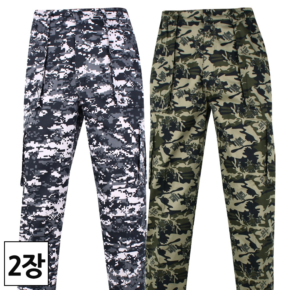 2장 [더맨월드] 춘추용 남자 MW 카모 주머니 바지 _ 봄가을용 남성 얼룩이 포켓 빅사이즈 작업복바지 등산바지 건설 현장 일복 유니폼 M1489 29,700원