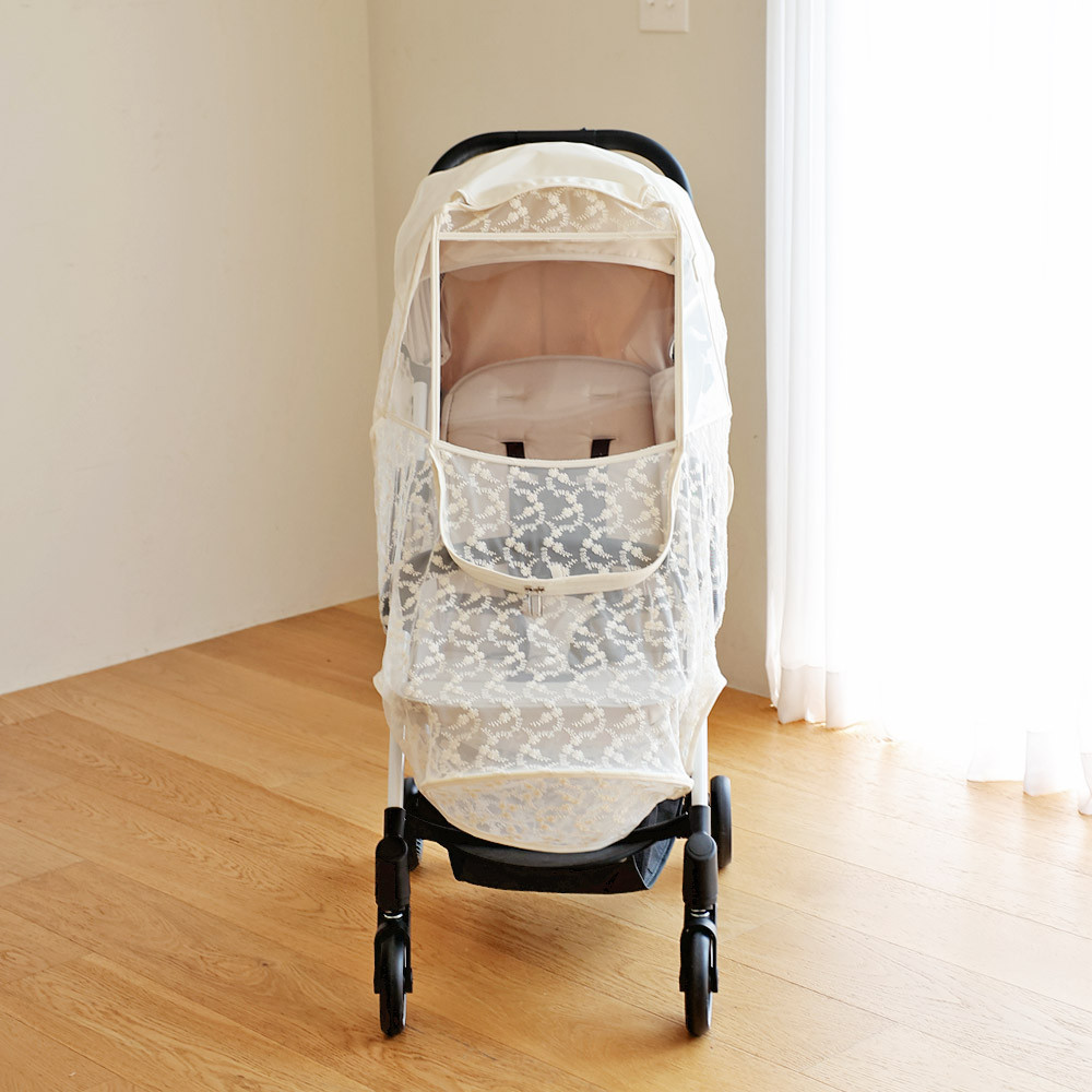 마롤로뜨 프리미엄 유모차 레이스 방충커버 모기장, 블루밍_유모차 레이스 방충커버, 1개 79,000원