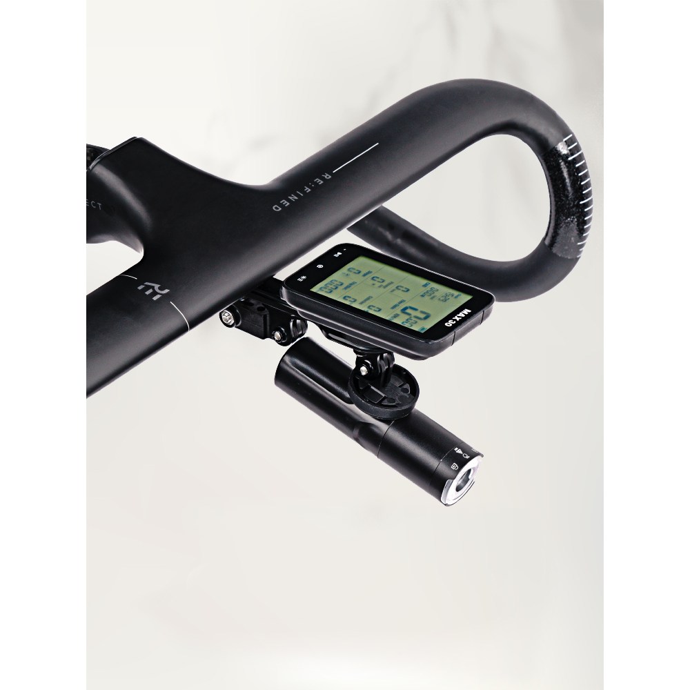 아크로 IHS 일체형 핸들바용 트리플 바스푼 속도계 전조등 라이트 거치대 고프로 마운트, 1개, 블랙 60,000원