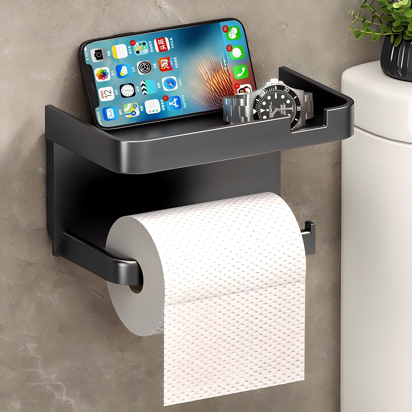 치트몰 무타공 핸드폰 거치대 휴지걸이 (강력 접착 스티커) 5,640원