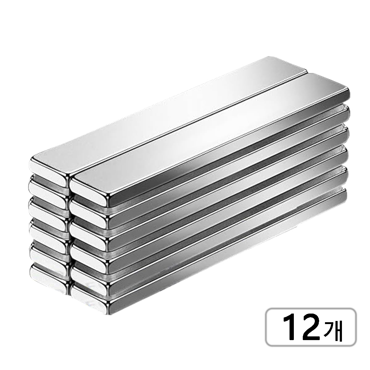 60x10x3mm 초강력 네오디움 블럭자석 자석 마그네틱 사각 막대 자석, 12개 13,500원