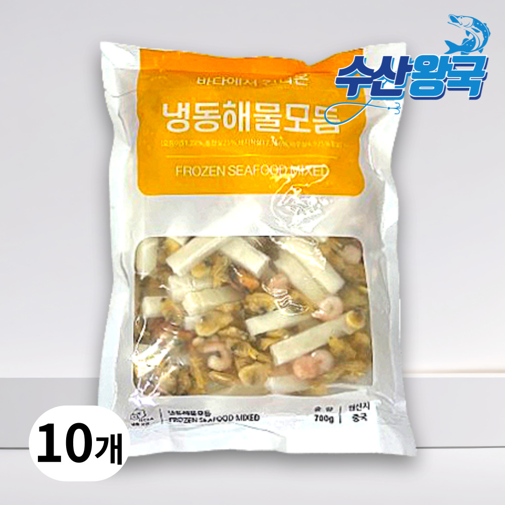 수산왕국 간편한 4종 손질 해물 믹스 모듬, 3개, 700g 23,400원