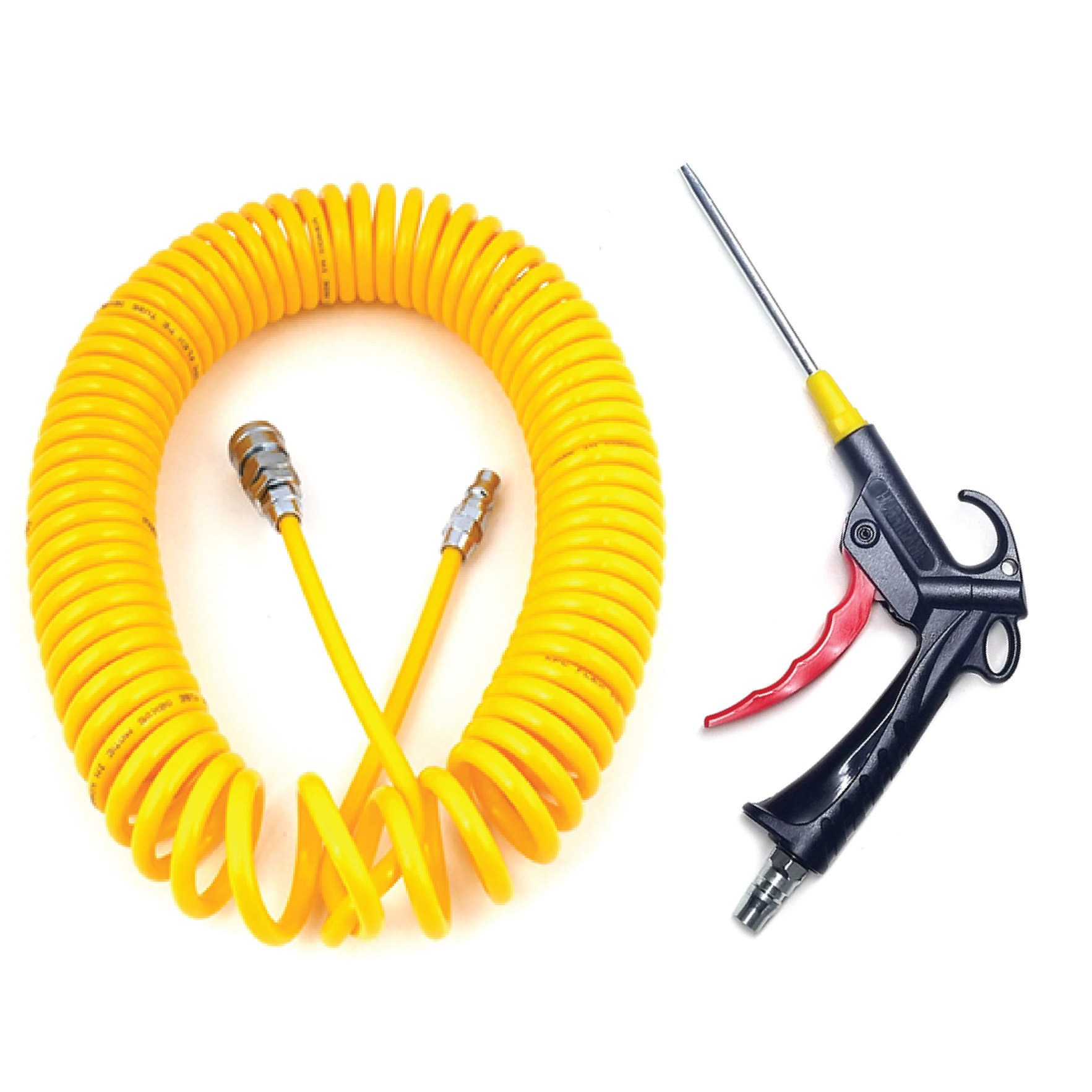 콤프레샤 에어 PE코일 호스 8x5M PVC에어건 100 세트상품 먼지청소 버스 12,300원