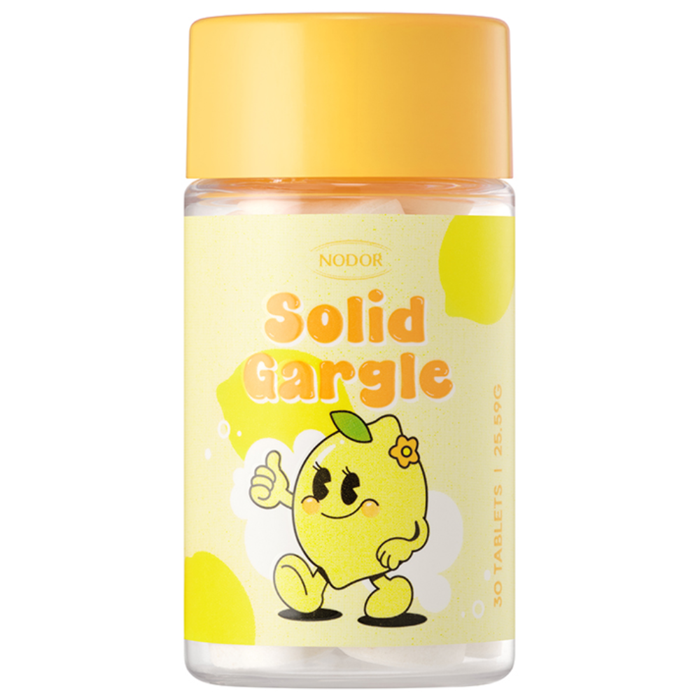 [본사공식몰] 노도르 입냄새 구취 제거 휴대용 고체 가글 레몬 30정 12,800원