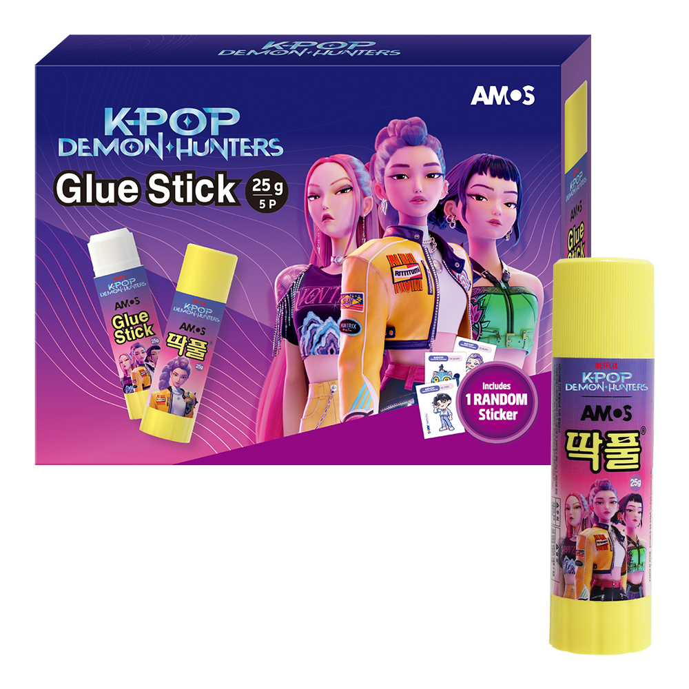 아모스 케이팝 데몬 헌터스 케데헌 헌트릭스 딱풀 25g x 5종 세트, 1세트 10,100원