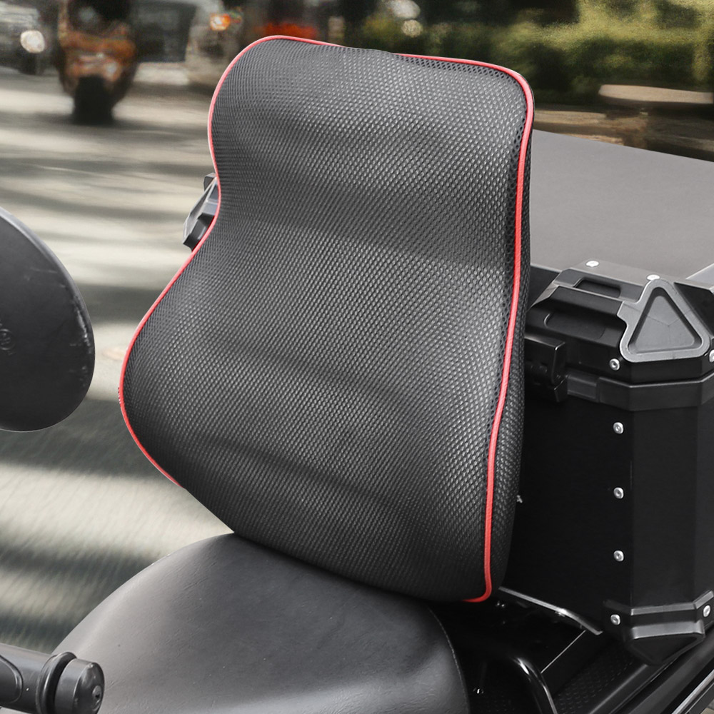 엑스핏 에어메쉬 오토바이 허리쿠션 롱타입, 블랙 + 레드, 1개 21,900원