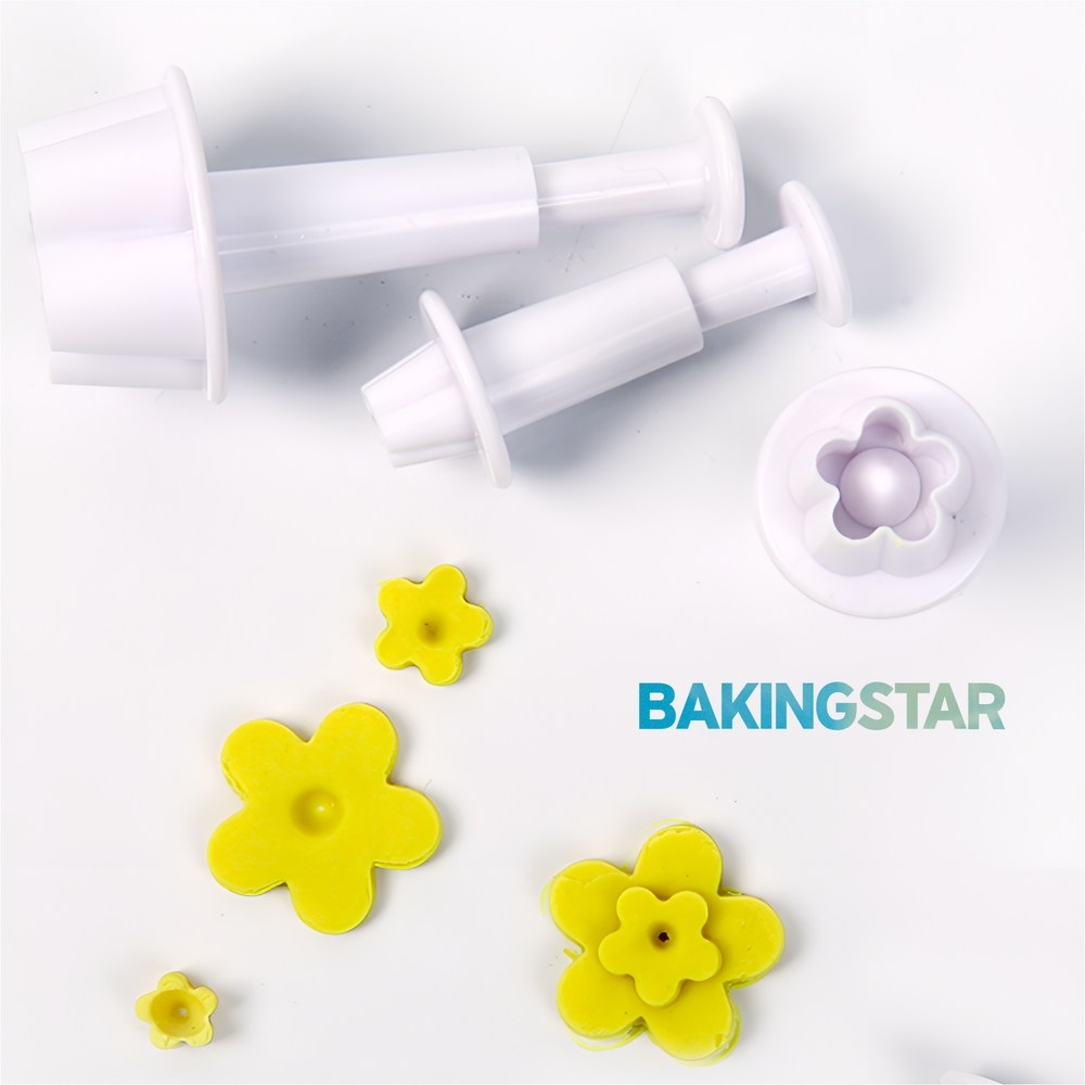 쿠킹플러스 푸쉬커터 벚꽃 4P 쿠키커터 2,920원