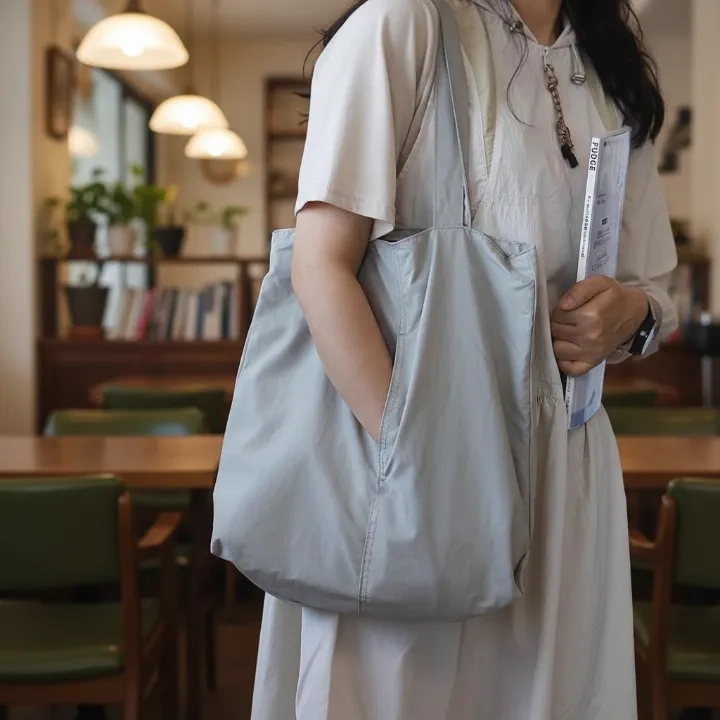 제이영스 대용량 가벼운 사이드포켓 에코백 12,000원