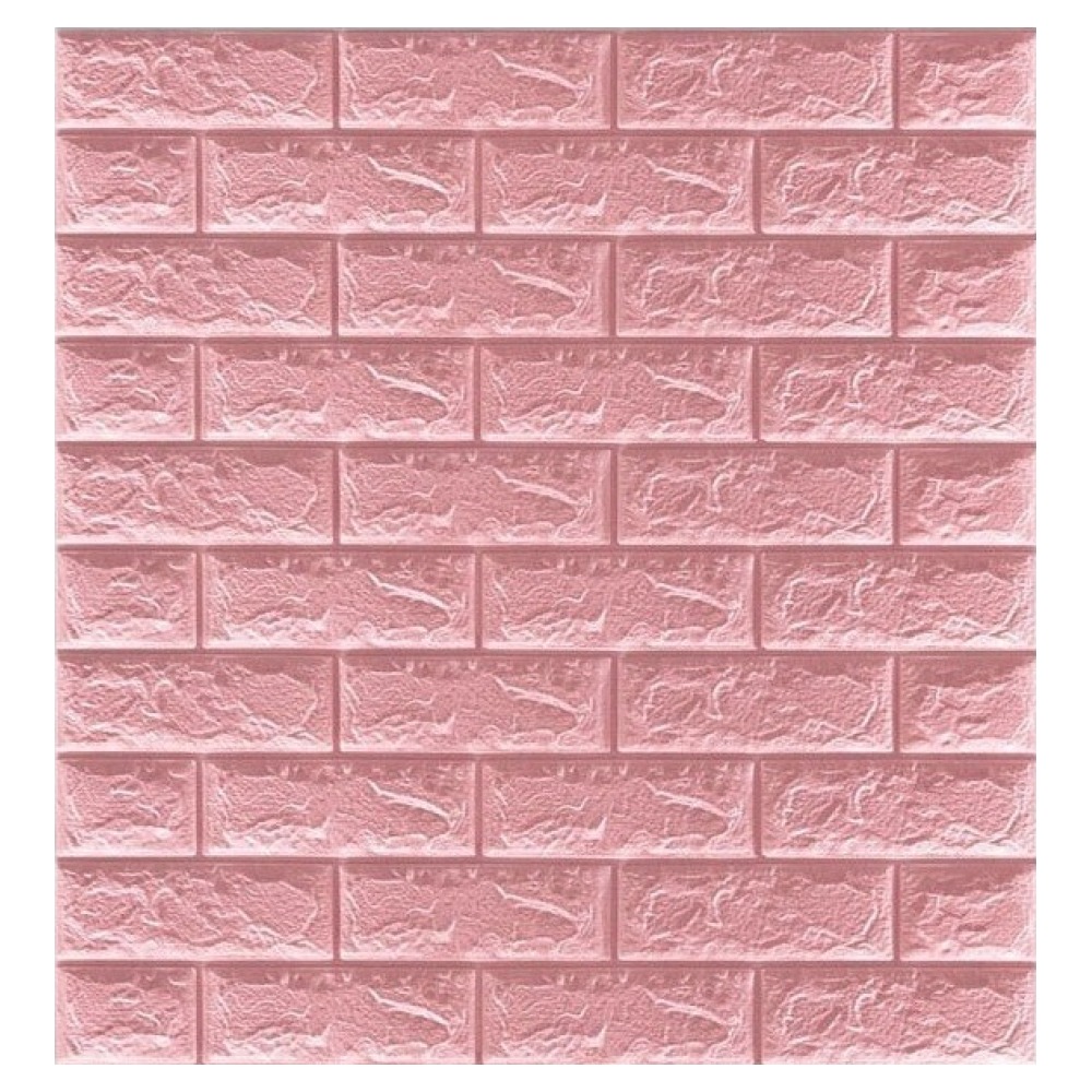 지코 이지고 자체 접착 방수 단열 벽돌 패턴 경제형 3D 폼 벽지, 핑크, 1개 14,700원