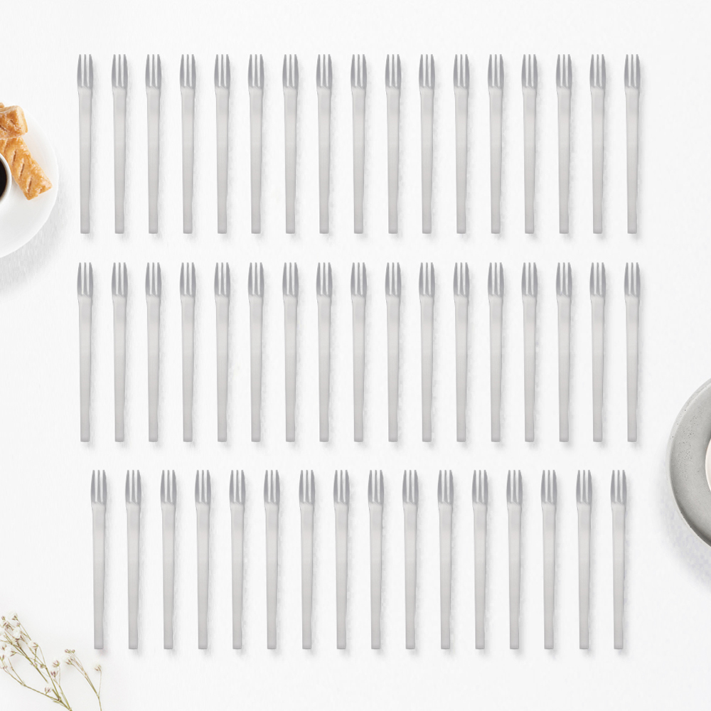 라온누리 젠 304 올스텐 과일 케익포크, 실버, 50개 59,800원