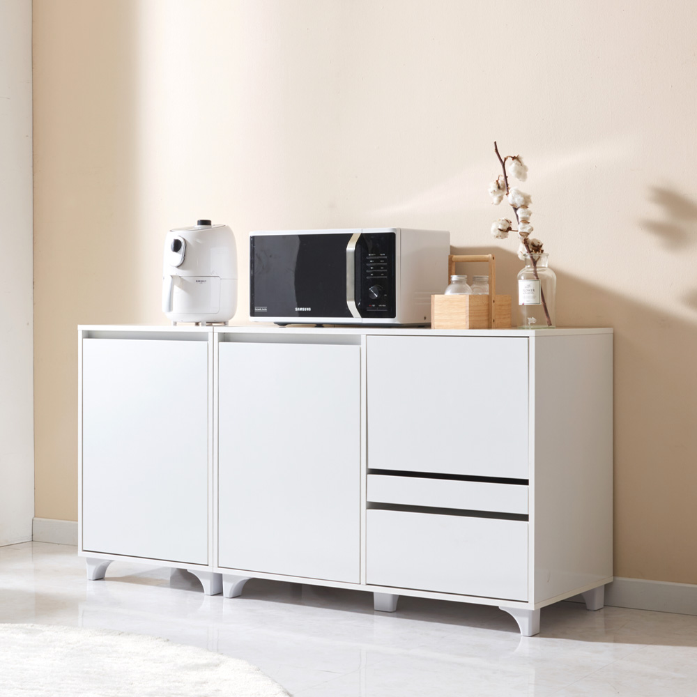 주방도어 에어프라이어 전자렌지 수납장 1500 리브 전자 렌지대 166,900원