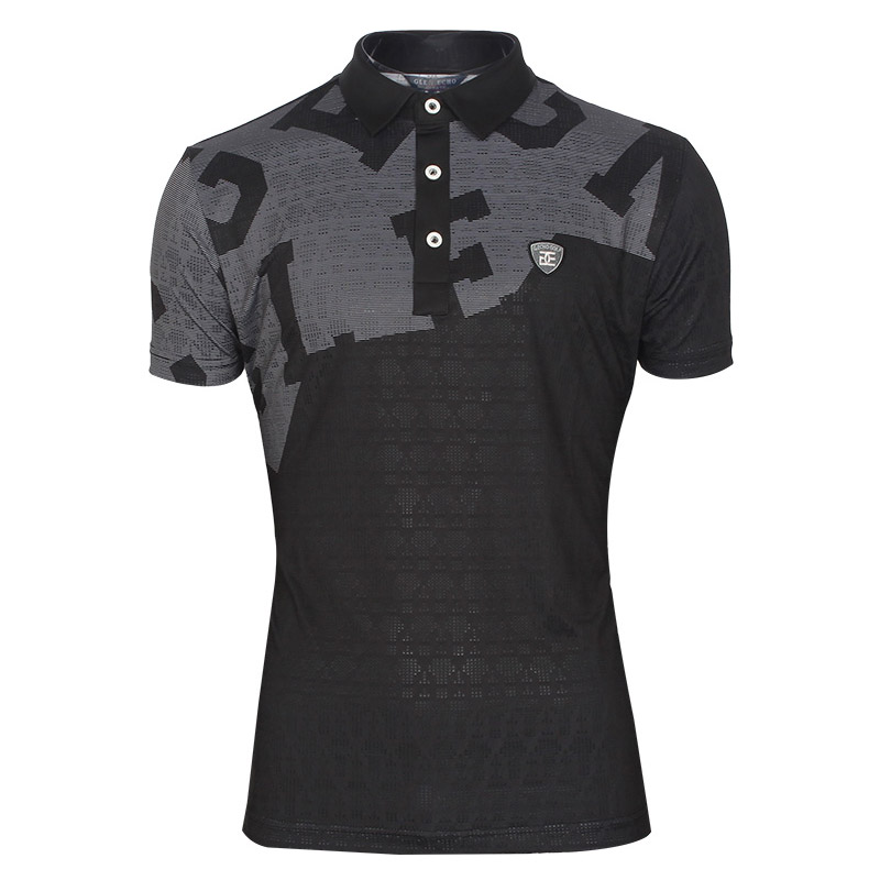 그렌에코 ges25503 남성 알파벳 프린트 사선배색 카라 반팔티셔츠/펀칭원단 57,740원