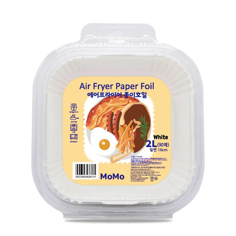 모모(MOMO) 에어프라이어 사각 종이호일 화이트 WHITE 5,550원