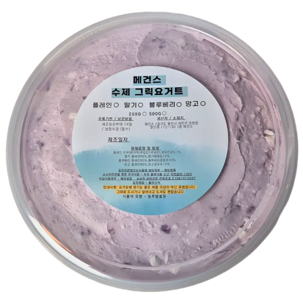 메건스 꾸덕한 그릭요거트 대용량 1kg 블루베리맛, 1kg, 1개 28,900원