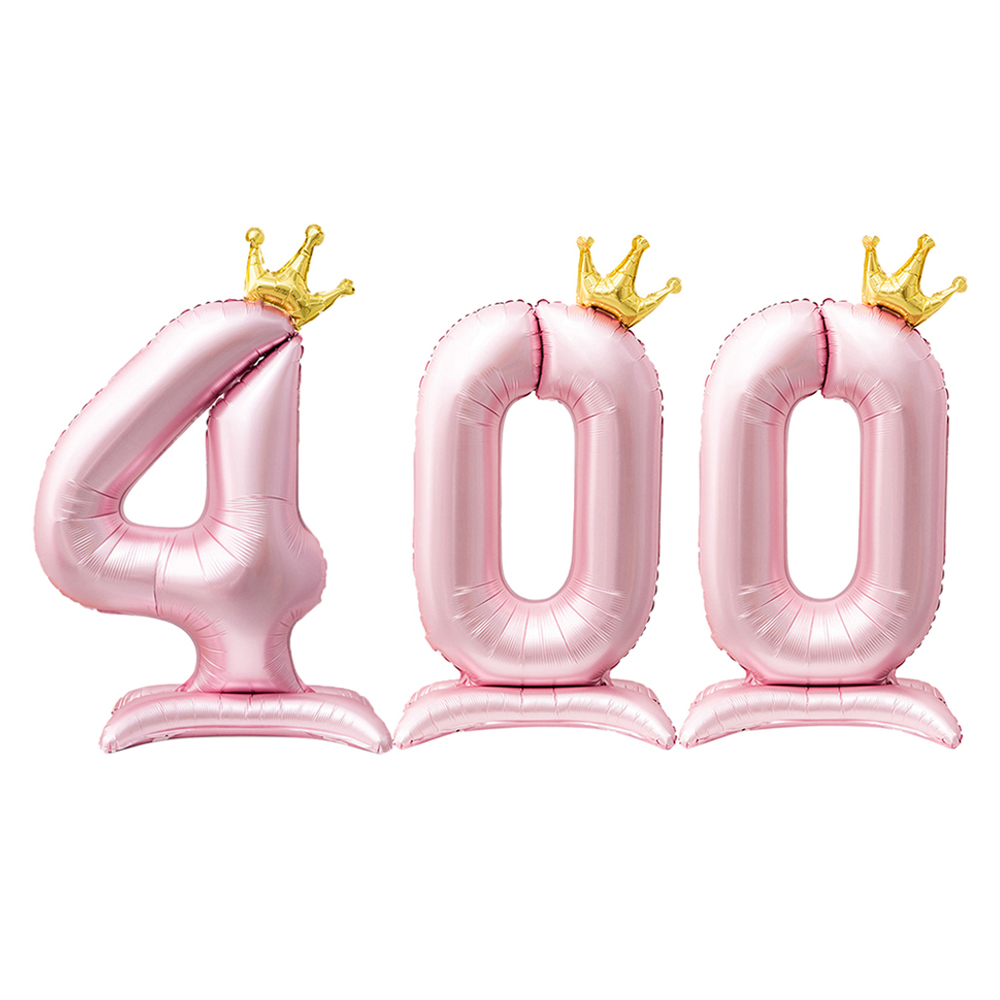 인블룸 대형 왕관 스탠드 파티풍선 숫자 4 + 숫자 0  2p 세트 7,420원