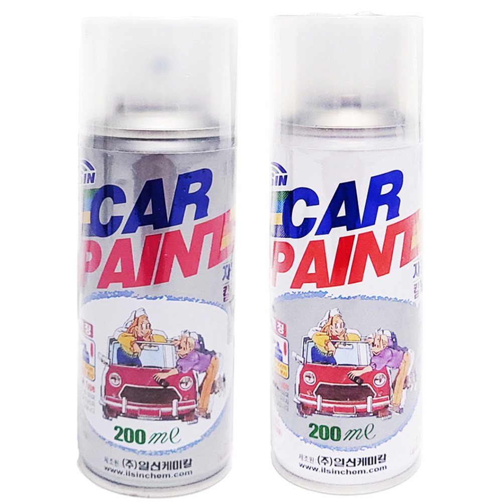 일신 기아 자동차 호환 도색 페인트 스프레이 카페인트 + 마감용 투명 세트 13,200원