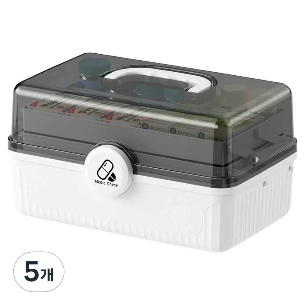 굿무드 구급상자 아이보리화이트 대, 5개 60,500원