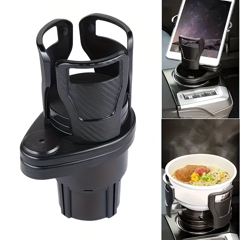 차량용 컵홀더, 다기능 회전 가능 차량 컵홀더 확장, 2in1 자동차 컵홀더 거치대, 검은색, 1개 11,980원