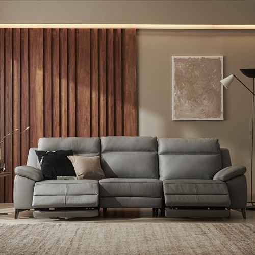 한샘 프라임 노블 리클라이너 4인용 소파 방문설치, 미드그레이, 현재가 1,490,400원