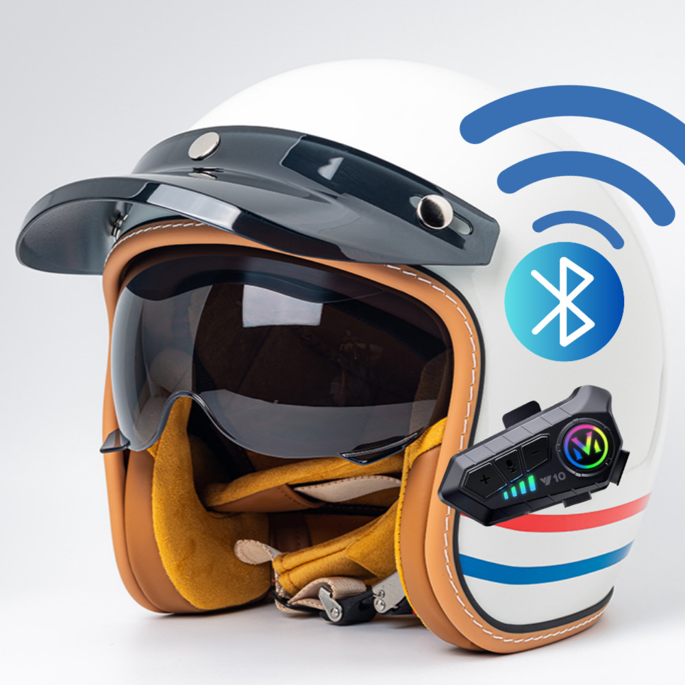 클래식 바이크 헬멧 블루투스 오토바이 레트로 스쿠터 반모 헬멧 106,500원