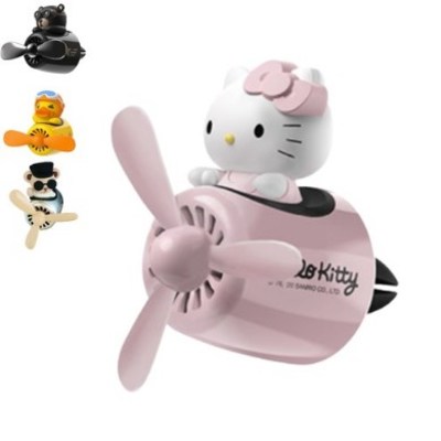 Hello Kitty 프로펠러 방향제 바람개비 헬로키티 파일럿 자동차 송풍구 디퓨저 차량용 장식소품, 1개 17,900원