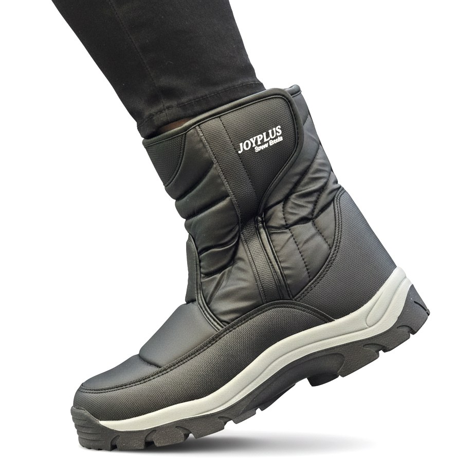 국산 벨크로 방한 패딩 부츠 남자 발편한 경량 논슬립 털신 방한화 겨울 기모 털 방풍 신발 남성 방한화 48,900원