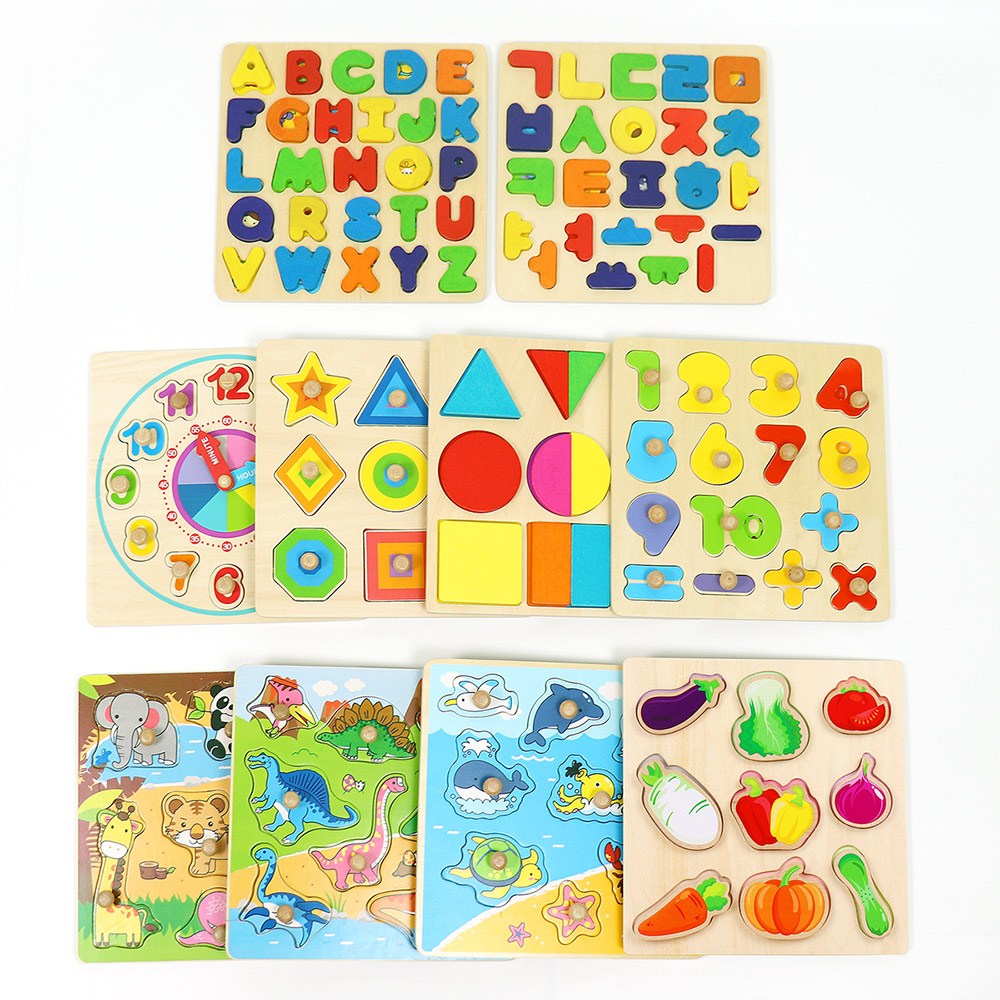 토도리브로 원목 판퍼즐 A/B세트, 판퍼즐A세트/., 1개 39,900원