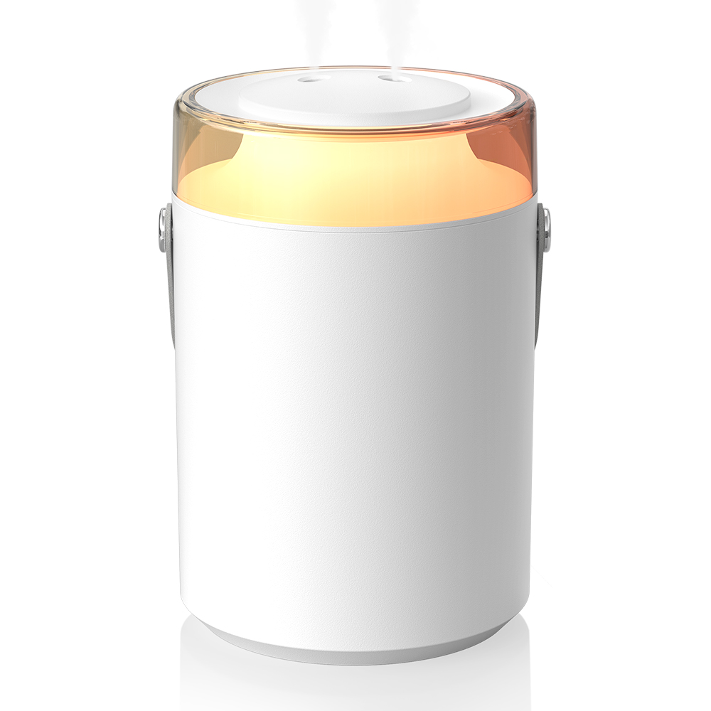 Mankiw맨큐 미니 가습기 듀얼미스트 1500ml 무소음 무선 무드등 가정용 차량용 사무실 탁상용, 화이트, C18 42,900원