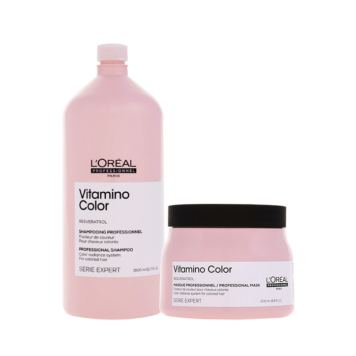 로레알 세리 엑스퍼트 비타미노 컬러 샴푸 1500ml+마스크 500ml, 1개 100,000원