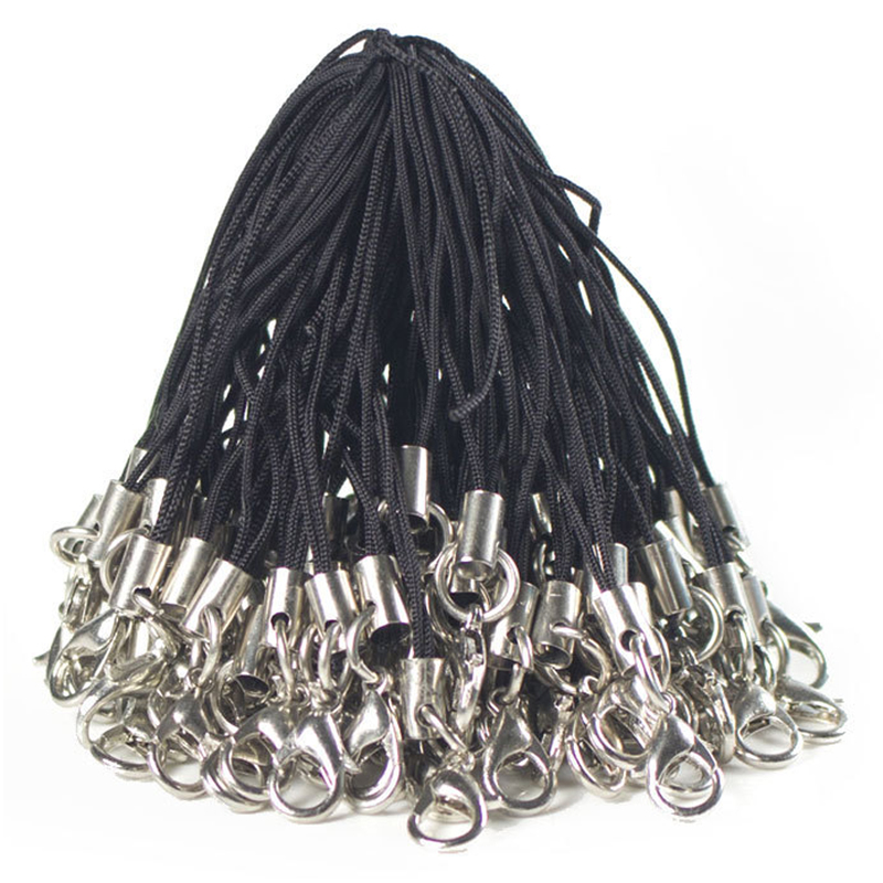 코히모 다용도 핸드폰 줄 고리 DIY 액세서리 부자재 연결고리 70mm, 블랙, 100개 8,500원