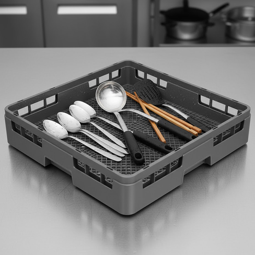 리빙메이트 업소용 식기세척기 바구니 평랙, 1단, 그레이, 1개 12,900원