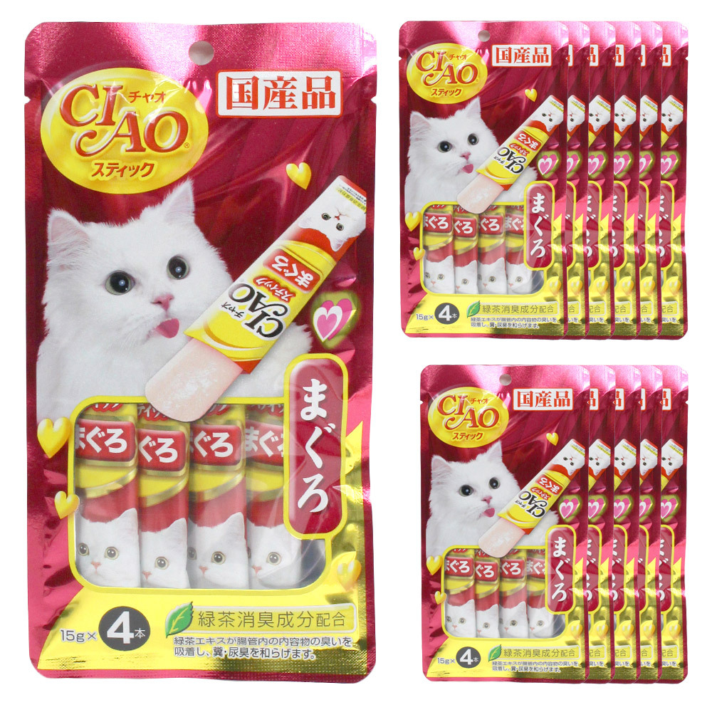 챠오츄르 이나바 스틱 고양이 간식, 참치, 60g, 12개 23,480원