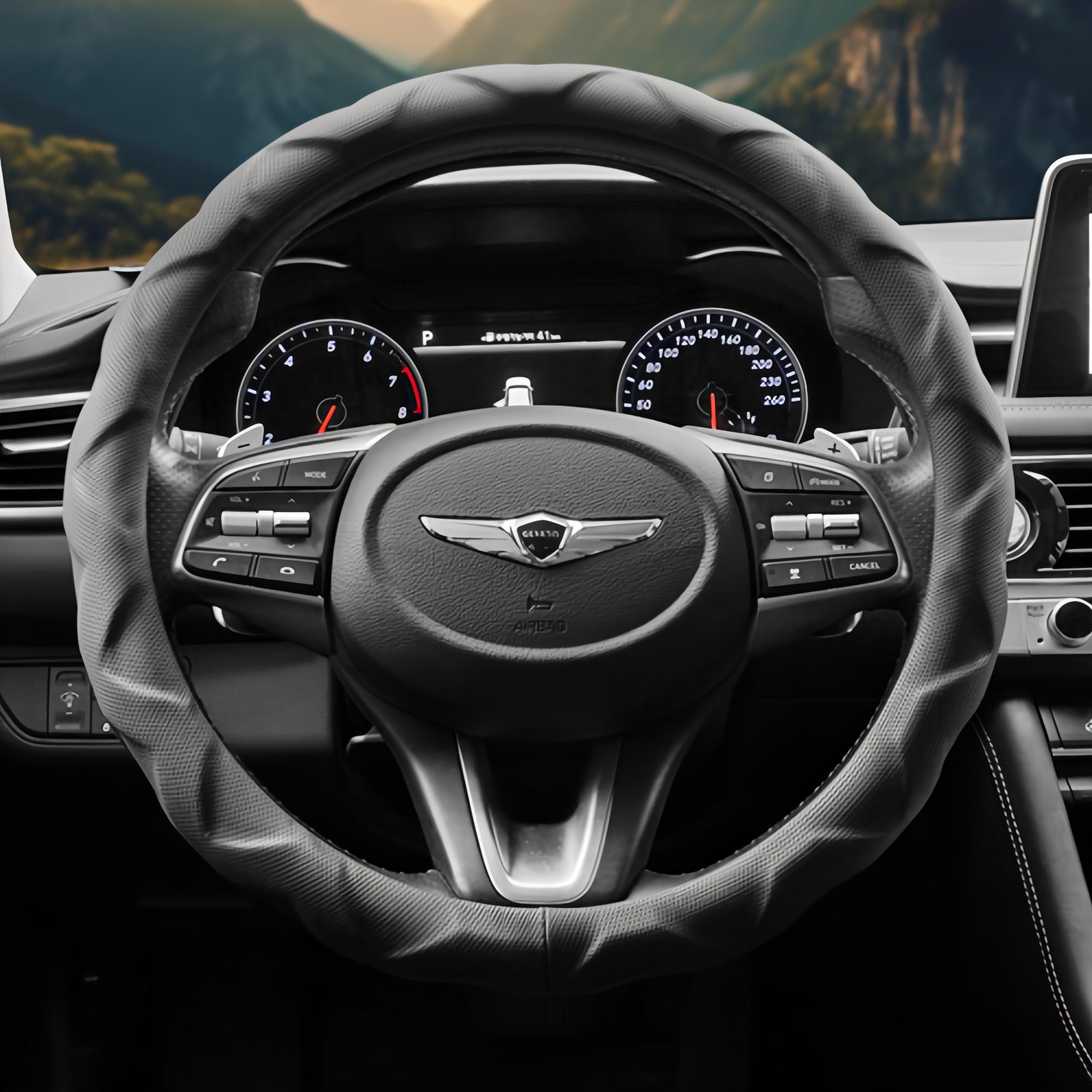 엑스핏 가죽 순정형 타공 다이아몬드 그립 차량용 핸들커버 16,740원