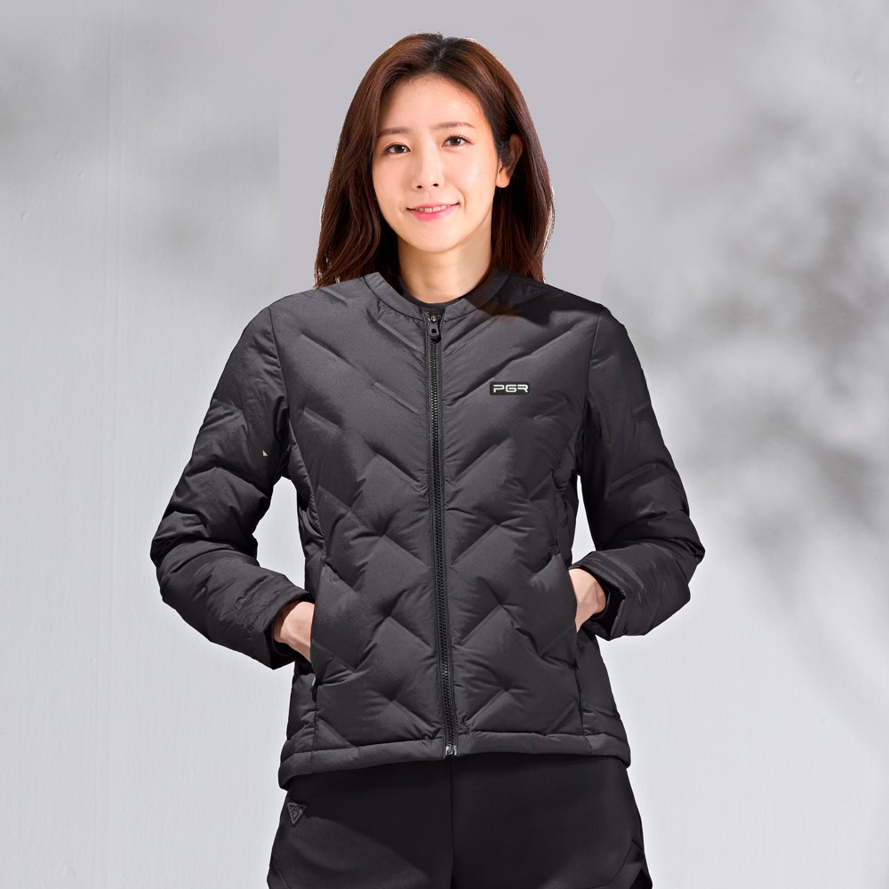PGR골프 여성 덕다운 경량 패딩자켓 GW-439 자카드 다운자켓 59,000원