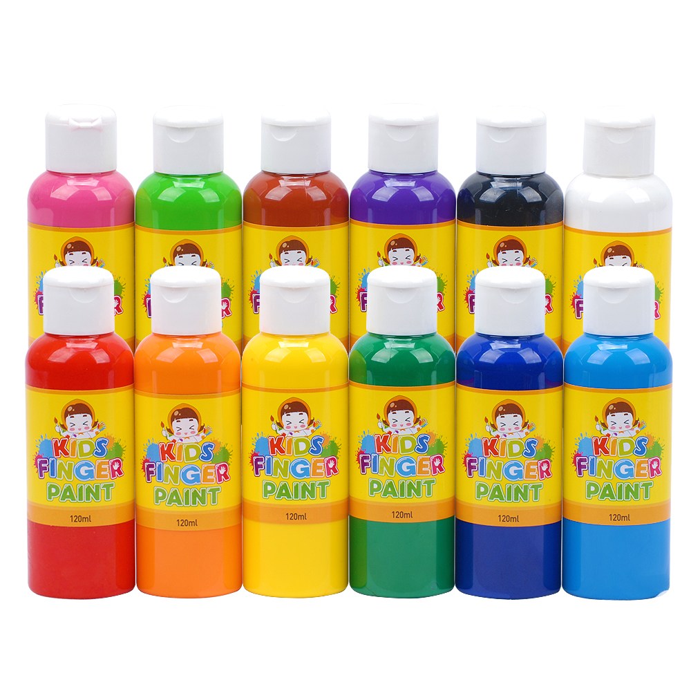 키즈 핑거페인트 120ml 12색 세트 / 키즈맘아트 유아물감 형광물감 미술놀이 어린이물감 물감놀이 핑거페인트 물감 엄마표미술놀이 촉감놀이 오감놀이 도트물감 액션페인팅 아기물감 35,800원