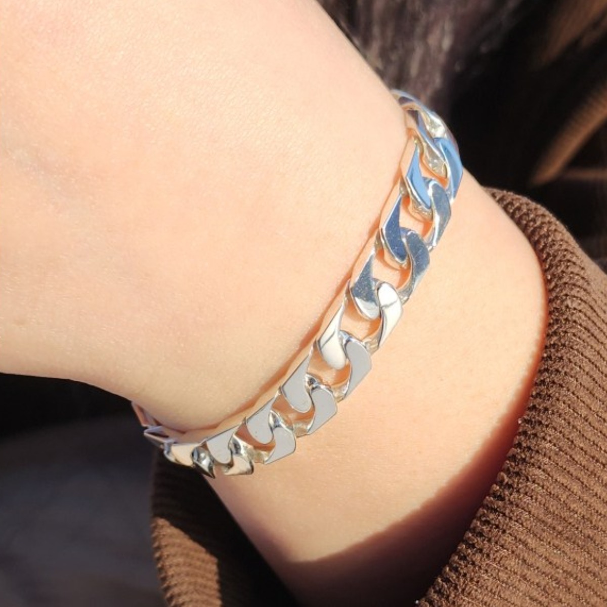 주얼리고든 실버925 10돈 팔각체인 팔찌 묵직한 남자 은팔찌 커플 선물 920,100원