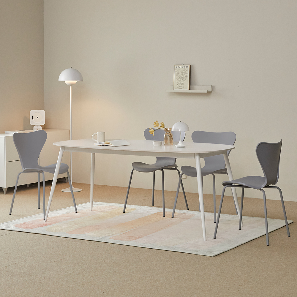 폴인퍼니 비안 포세린 세라믹 식탁 1800 + 의자4p 세트 4인용 방문설치 402,830원