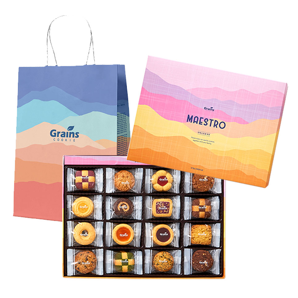 그래인스쿠키 마에스트로 쿠키세트 + 쇼핑백, 16종, 1세트 48,000원