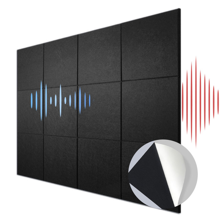 Anystar접착형 방음재 방음판 흡음재 소음방지 방음판, 12개, 블랙 20,800원