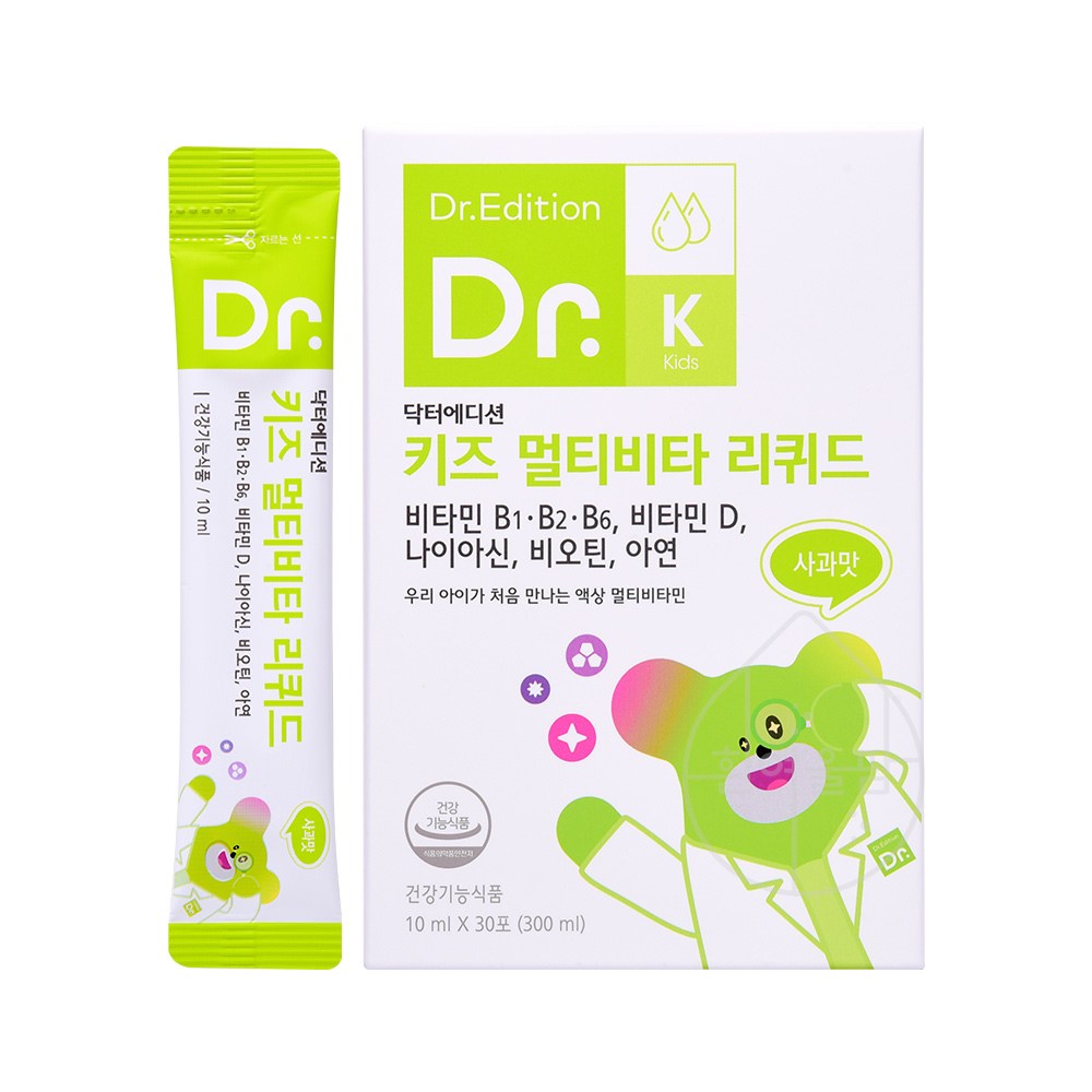흰여울팜 닥터에디션 키즈 멀티비타리퀴드 아기 돌 유아 어린이 멀티비타민 미네랄 액상 비타민, 300ml, 1박스 34,210원