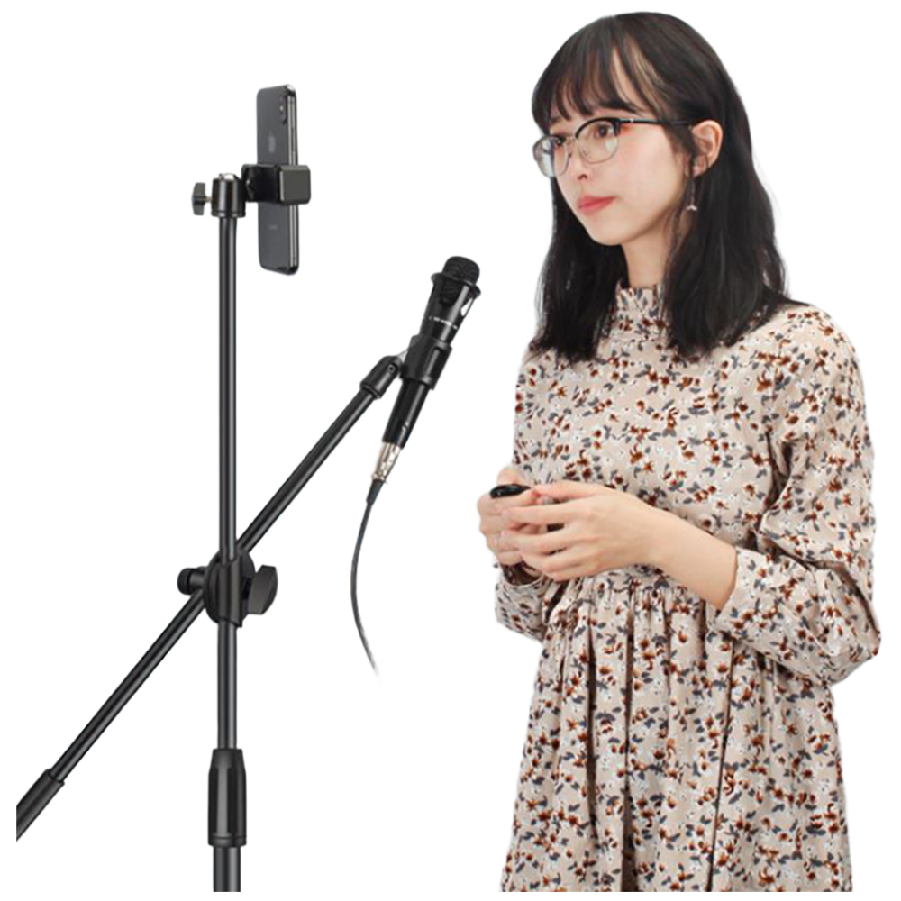 쿨로하 핸드폰 거치 마이크 스탠드 높이조절형, 1개 25,800원