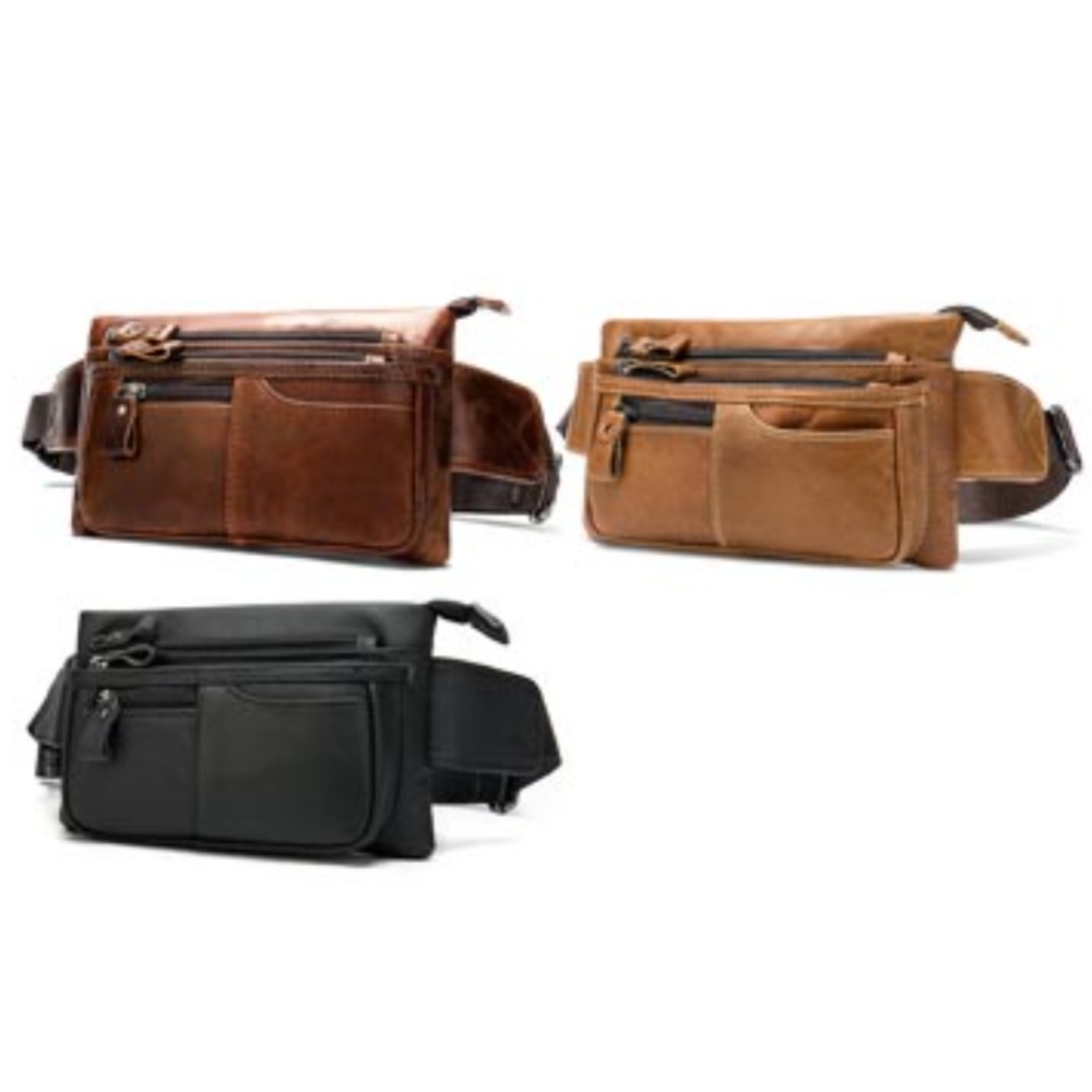 제이콥스타일 레이 가로형 천연 소가죽 멀티백 핸드폰가방 허리 미니 크로스백 남자 폰 가방 등산 벨트 케이스 가죽 지갑 여행 휴대폰 가방 38,500원