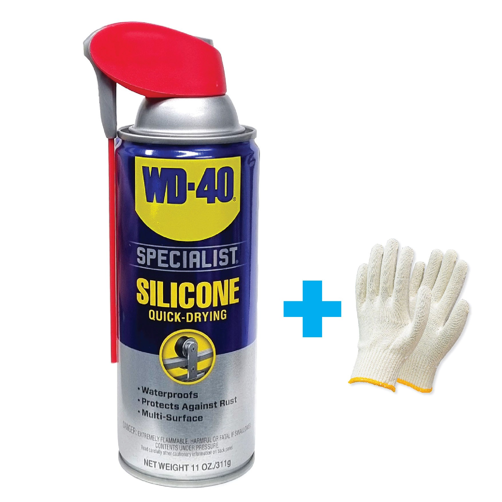 믿을수있는 WD-40 스페셜리스트 실리콘 + 면장갑350g 낱개 13,000원
