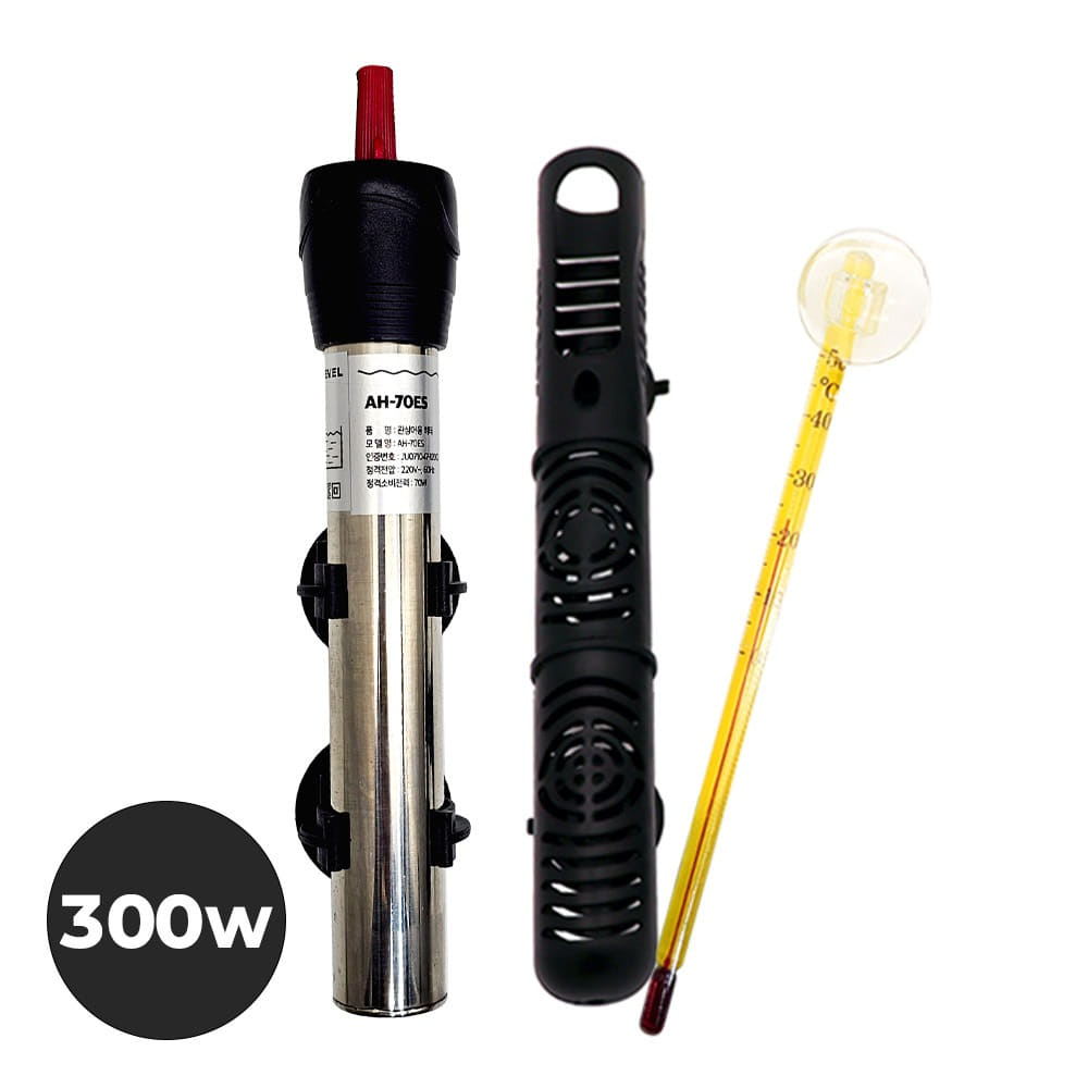 아마존 스테인리스 히터 ES 300W (보호커버 온도계 포함) 19,500원