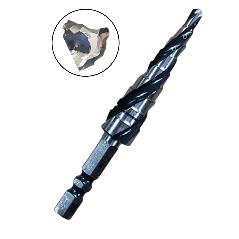 타이거ZEST 스텝드릴 강스텐용 3중날 4-12MM 유니비트 홀쏘 천공날 비트 (Z-UST12-9단) 20,000원