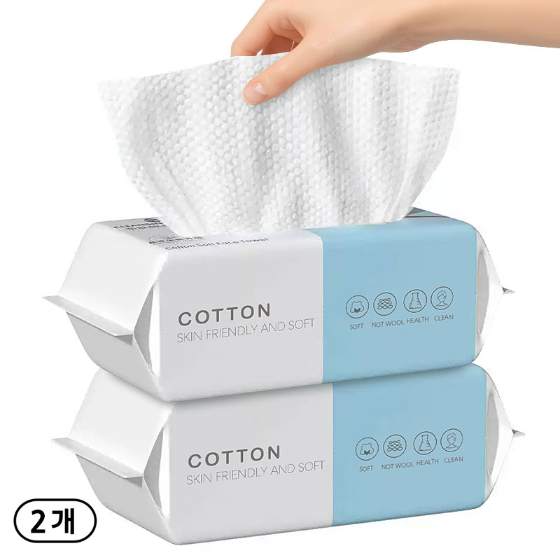 YOPENCE 일회용 페이스 타올 순면 미용 건티슈 200MM, 60매입, 2개 18,990원