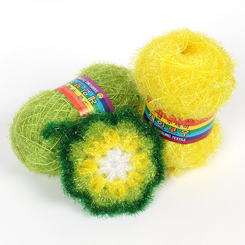 야나 레인보우 수세미 무료도안 8종 삼성모사 수세미실 손뜨개실 수세미뜨기 코바늘 친환경수세미 2,500원