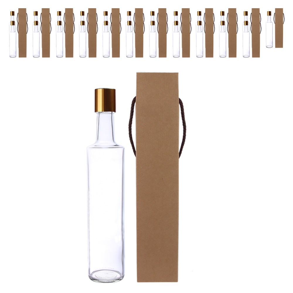 가인글로벌 와인500FN 투명 유리병 + 포장박스, 24세트, 500ml 52,000원