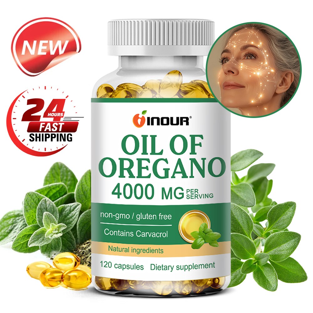 오레가노 오일 60/120캡슐 65:1 초고농축 4000mg 지중해 야생 채취 카바크롤 함유 비유전자변형 글루텐프리 비건, 3개, 120정 66,300원